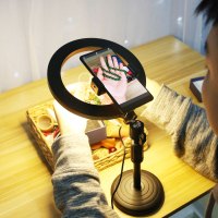 带货专用小型便携光灯主播饰品美食珠宝清柔桌面拍照拍led补光灯暖光常亮灯室内静物摄影专业灯光