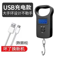 厨房便携式家用迷你手提称重器小电子秤弹簧秤手提秤可选充电快递|充电款黑收藏送充电线