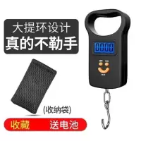 迷你手提称重器电子秤便携式家用厨房弹簧秤高精度可选充电快递称|电池款大提环+收纳袋收藏送电池
