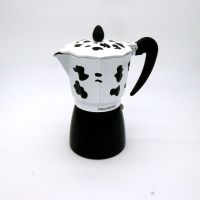 意式浓缩摩卡咖啡壶加厚煮咖啡器具电热炉摩卡壶咖啡套装|6人份牛奶色 单壶