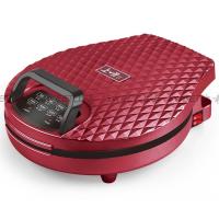 炫彩电饼铛烤饼机30cm电饼铛的火锅烤盘烧烤炉蛋糕机双面加热|858电饼铛枣红色