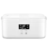 陶瓷电热饭盒双层可插电保温饭盒加热蒸煮饭盒热饭神器|白色单层