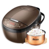 电饭煲4l 一键预约 智能家用电饭锅多功能simple|4L咖啡色Simple