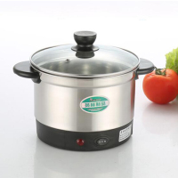 电热锅电火锅防干烧防烫伤多功能电火锅可调大小3人用量送蒸蛋器|本色快慢档600W/300W