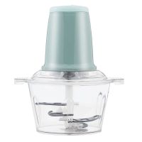 绞肉机家用电动绞肉打馅碎菜不锈钢料理机搅馅机碎菜机搅拌机|[塑料杯]2L容量两副刀