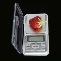 0.01g迷你珠宝秤便携小电子称口红微型天平称克秤0.1g厨房秤|英文版500/0.1g+电池 需要校正砝码+皮套