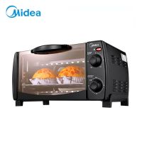 烤箱家用小型迷你烘焙全自动多功能精致电烤箱蛋糕t1-108b|10升-黑色