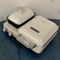 摩飞多功能早餐机三明治轻食机盘子配件华夫饼机吐司机烤盘mr9086|白色 标配+平煎盘