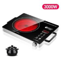 3500w爆炒电陶炉家用智能定时大炉盘火锅烧烤光波炉煮茶炉|3000W电陶炉+陶瓷锅