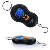 特价手提秤手持电子称精度50kg称弹簧秤家用厨房称迷你快递勾秤|中文版45公斤+电池