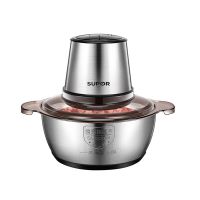 绞肉机家用电动小型不锈钢多功能搅肉料理机搅拌机碎菜打馅|[JR16]单刀全钢机身2L