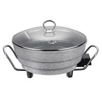 石锅记电炒锅麦饭石不粘锅平底锅电热多功能电火锅家用30cm|X13送蒸笼+刀+铲子+食谱