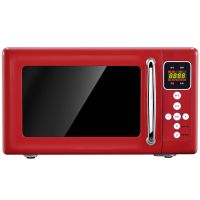 复古微波炉微蒸煮一体家用电脑转盘式全自动智能20升小型|尊贵红