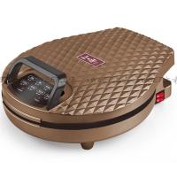 炫彩电饼铛烤饼机30cm电饼铛的火锅烤盘烧烤炉蛋糕机双面加热|858电饼香槟金