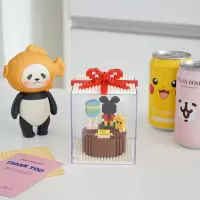 韩国ins创意生日蛋糕拼插积木情侣生日礼物|咪奇蛋糕积木