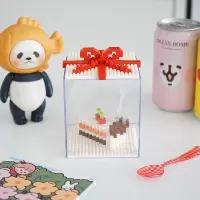 韩国ins创意生日蛋糕拼插积木情侣生日礼物|叉子蛋糕积木