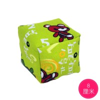 大号儿童加厚手工沙包 幼儿园小学生丢沙袋丢沙包毽子游戏玩具|绿小熊8厘米荞麦皮