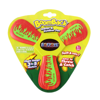 儿童飞去来器回旋镖成人v字镖回力标回旋飞镖飞碟户外飞盘软玩具|安全软体三叶镖(颜色随机)