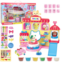 创意雪糕店无毒彩泥橡皮泥模具工具套装儿童冰淇淋女孩|宠物之家彩泥套装+6泥[礼盒装]
