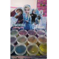 水晶泥透明安全无毒不粘手套装少女全套便宜果冻泥彩泥儿童。|冰雪奇缘2水晶泥12瓶12瓶一大盒带包装