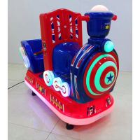 摇摇车投币商用儿童家用新款2020电动婴儿宝宝小孩超市门口摇摆机|深蓝色双人小火车