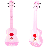 儿弦可弹奏音乐仿真小提琴乐器生日礼物女孩男孩|57.5cm粉红色尤克里里