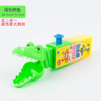 儿童伸缩鳄鱼鲨鱼太空钳牙齿男女孩创意整蛊解压神器|绿色鳄鱼(买二送一) 均码