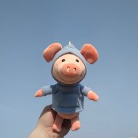 ins玩偶可爱女生旅行可挂包娃娃小猪威比猪公仔挂件毛绒礼物