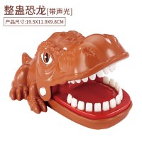 咬手指鳄鱼恐龙小同款网红整蛊搞怪恶搞整人创意稀奇古怪|[声光]恐龙+送电池螺丝刀 大号