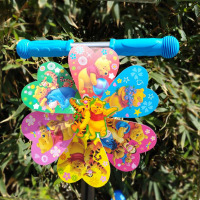 儿童滑板车自行车装饰配件向日葵卡通彩带飘带玩具|可手拿可装滑车维尼熊