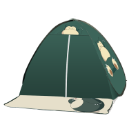 室内外儿童全自动免搭建帐篷沙滩露营遮阳速开游戏帐篷玩具屋|怪兽有门