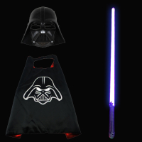 星球大战光剑同款儿童激光剑玩具幼儿园演出表演道具发光剑玩|蓝剑+披风+不发光面具