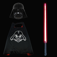 星球大战光剑同款儿童激光剑玩具幼儿园演出表演道具发光剑玩|红剑+披风+不发光面具