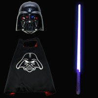 星球大战光剑同款儿童激光剑玩具幼儿园演出表演道具发光剑玩|蓝剑+披风+发光面具