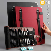 4k双肩背防水画夹画板素描写生套装速写板8k可装纸折叠画袋8开艺考美术生专用初学者儿童收纳便携式