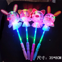 同款星空球魔法棒新款球闪光棒儿童发光玩具夜市广场热卖|贴纸手柄星空棒发10个