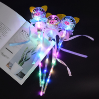 同款星空球魔法棒新款球闪光棒儿童发光玩具夜市广场热卖|猪星空棒发10个