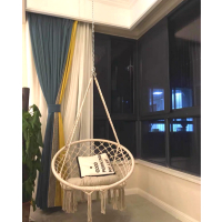 ins北欧吊椅网红吊篮摇篮藤椅吊床秋千室内成人公主家用卧室阳台|二代吊椅一配件包送坐垫抱枕