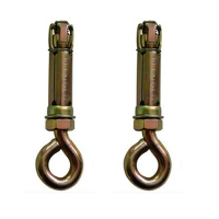 家用室内儿童秋千座椅大弯板吊床秋千配件 挂钩 连接带 单杠|膨胀螺丝一对