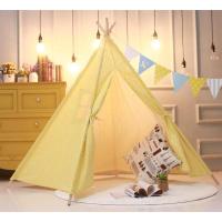 降价了！儿童游戏室内帐篷 印第安儿童帐篷室内游戏屋儿童玩具|1.6米波浪纹黄色