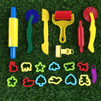 橡皮泥模具套装工具面团印模花鱼兔心形学生幼儿创意手工彩泥|彩泥工具模具20件