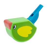 婴幼儿童小鸟口哨幼儿园喇叭木制乐器早教音乐|绿色小鸟
