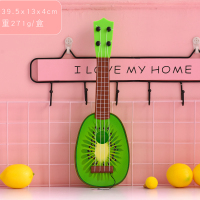 儿童吉他宝宝网红 女孩迷你尤克里里男孩仿真乐器小提琴|猕猴桃吉他（带拨片）15.5寸