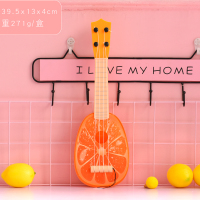 儿童吉他宝宝网红 女孩迷你尤克里里男孩仿真乐器小提琴|橙子吉他(带拨片)15.5寸