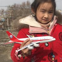 四川航空u8633飞机模型航模仿真合金摆件a380中国机长737客机|23厘米（声光回力滑行）