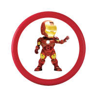 飞盘儿童软幼儿园小孩飞蝶回旋飞盘泡沫玩具运动飞碟儿童户外玩具|红色+机器人