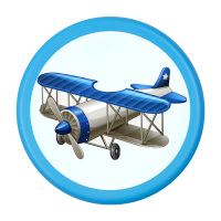 飞盘儿童软幼儿园小孩飞蝶回旋飞盘泡沫玩具运动飞碟儿童户外玩具|蓝色+飞机