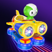 2020新款儿童电动幼儿投币摇摇车摇摆机商用超市门口飞艇瑶瑶马|乐乐飞艇