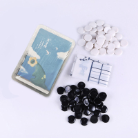 五子棋儿童学生入门围棋黑白初学者盒装智力便携|花朵恐龙