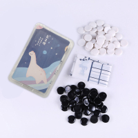 五子棋儿童学生入门围棋黑白初学者盒装智力便携|太空恐龙